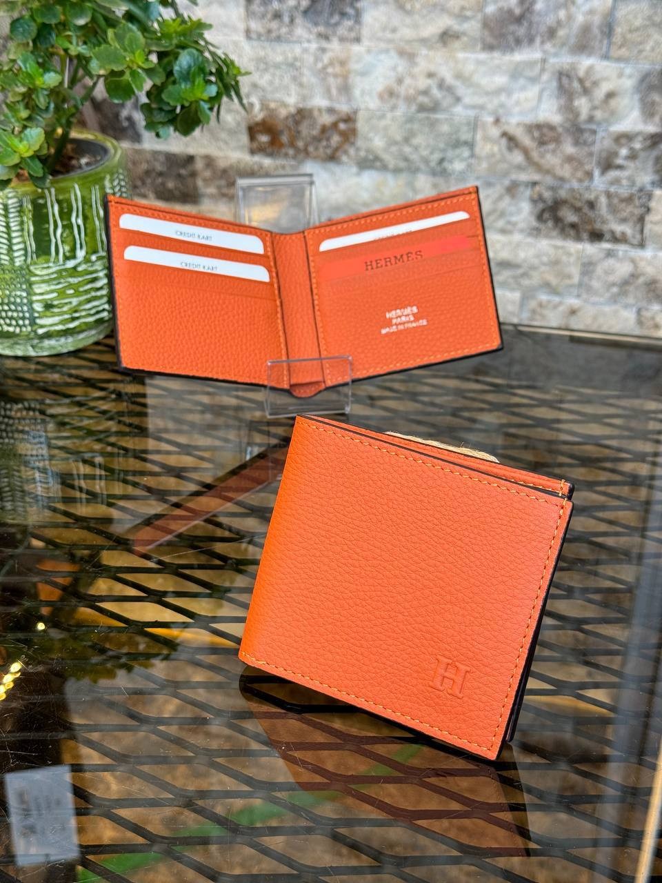 Highest Quality Leather Wallets, Luxury Fashion Wallets - Orange