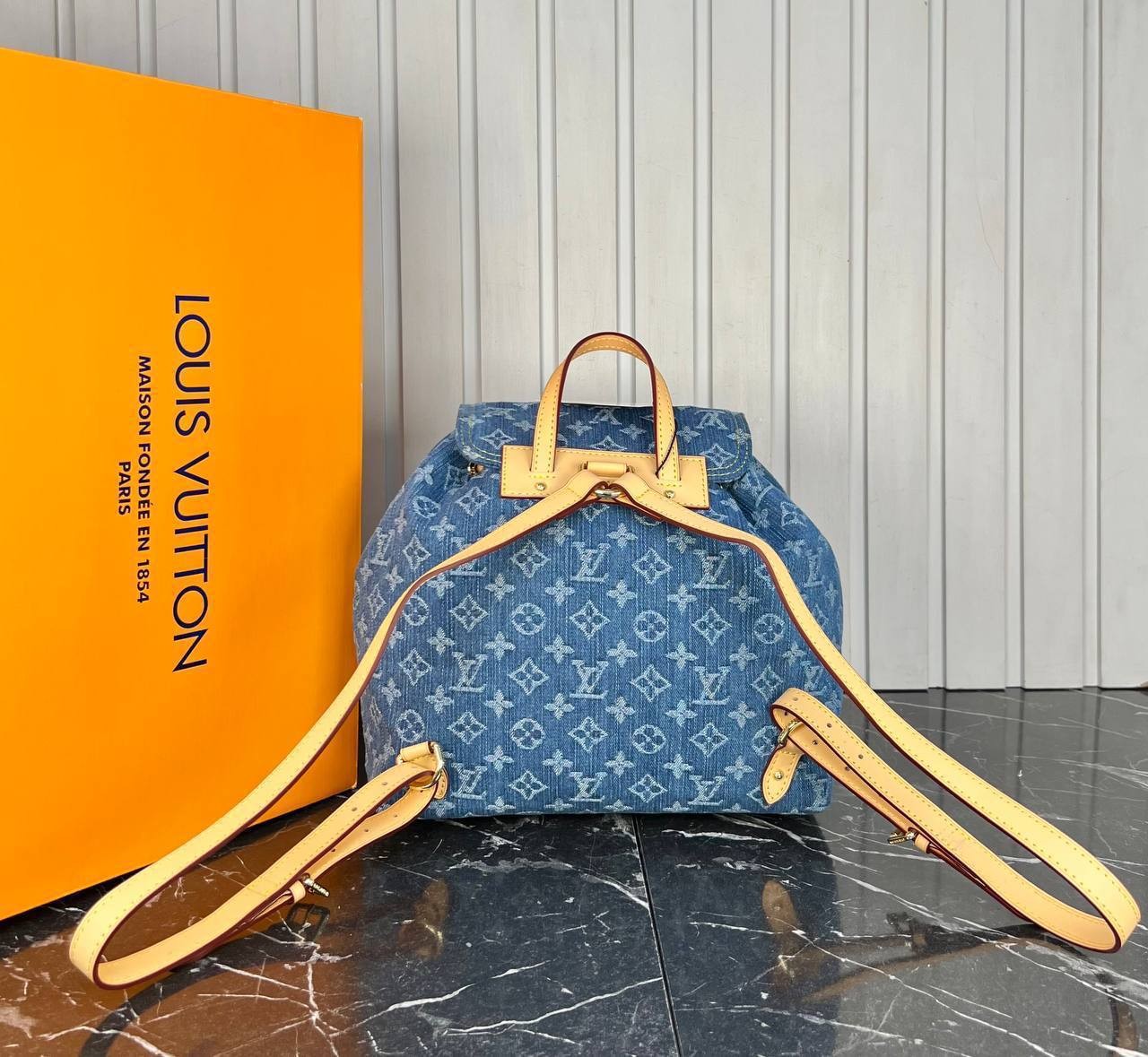 Highest Quality Mini Pleaty Denim Backpack Luxury Backpacks
