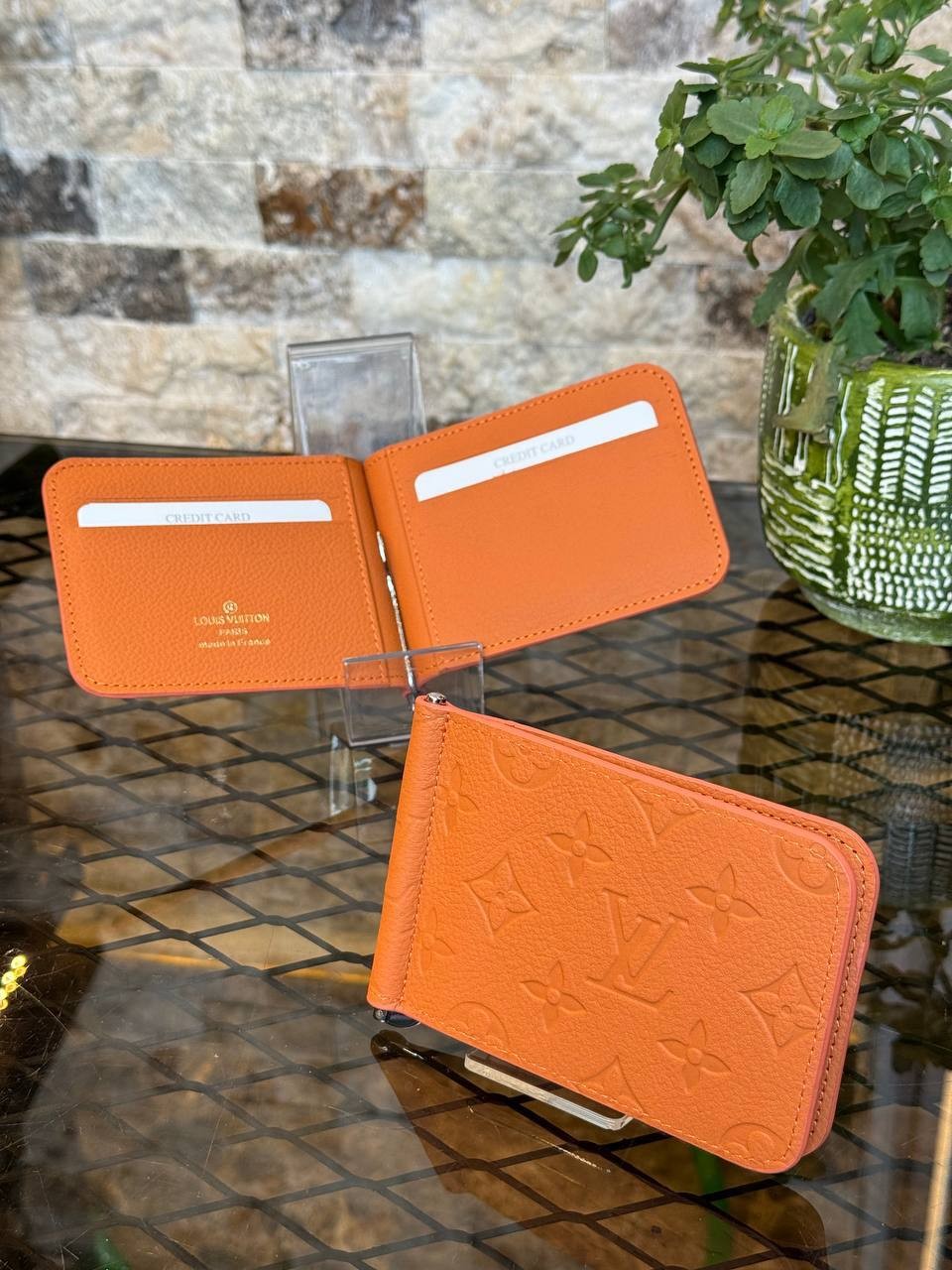 Luxury Leather Wallet, Highest Quality Fashion Wallets - Orange