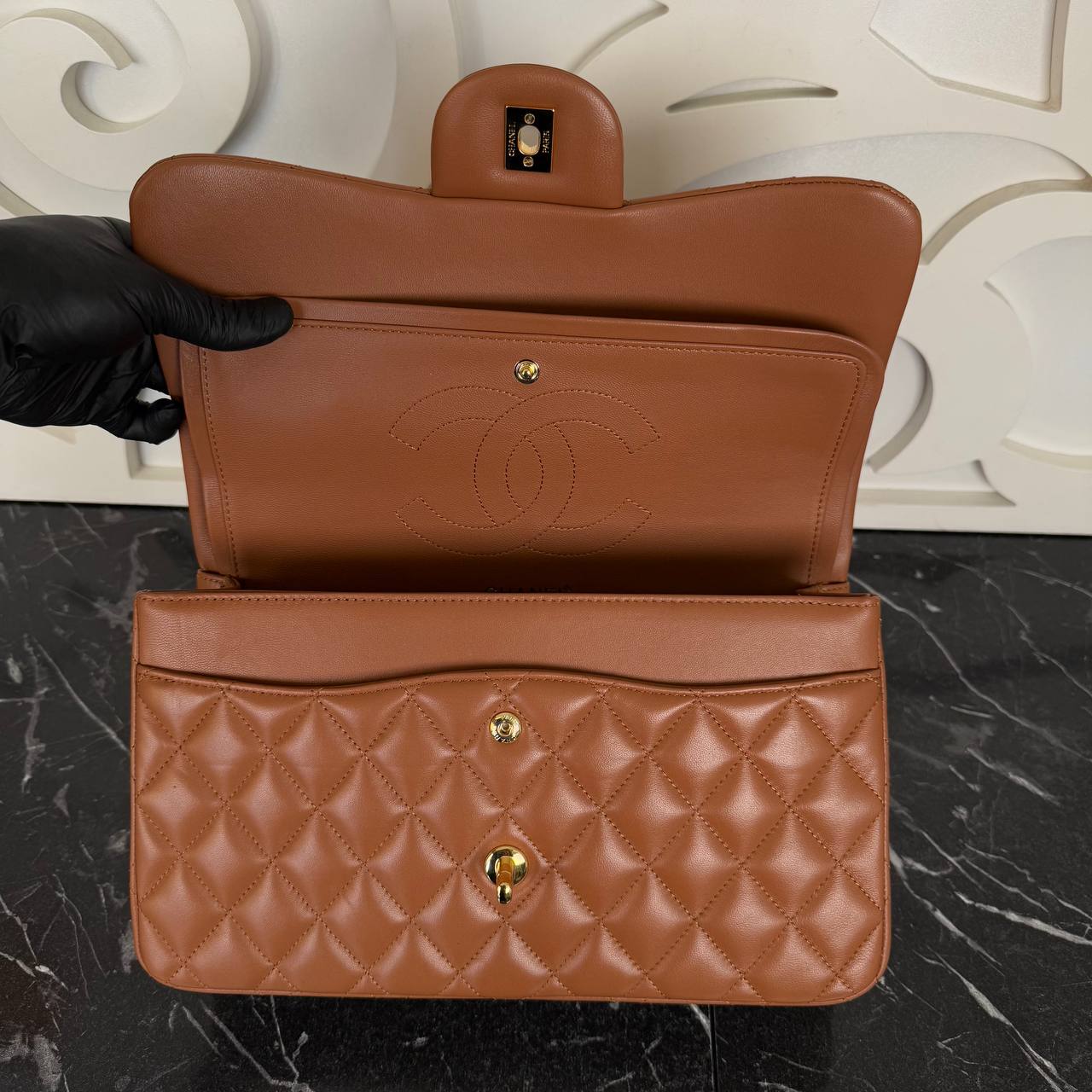 3.55 Jumbo Classic Leather Bag, A++Quality Luxury Shoulder Bag