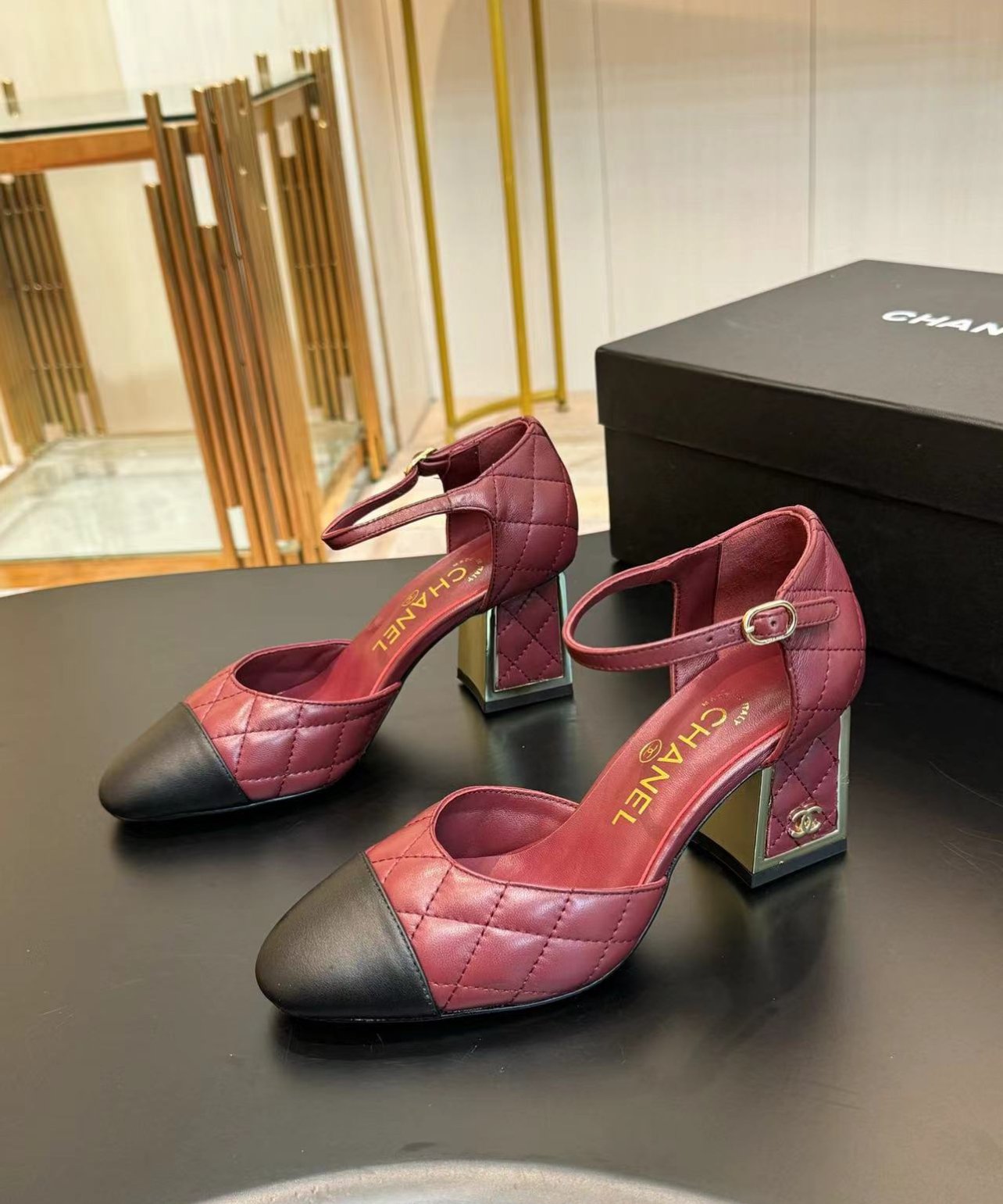 A+++ Quality Luxury Designer Heeled Leather Sandals