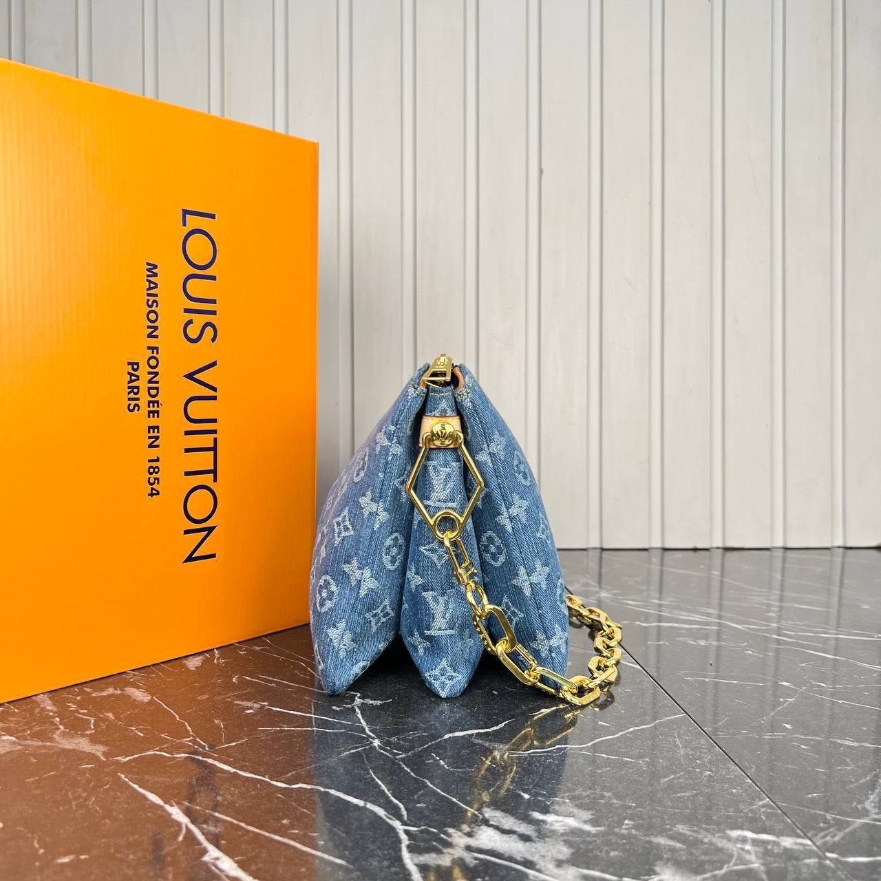 Highest Quality Coussin PM Monogram Denim Bag , Fashion Denim Bags
