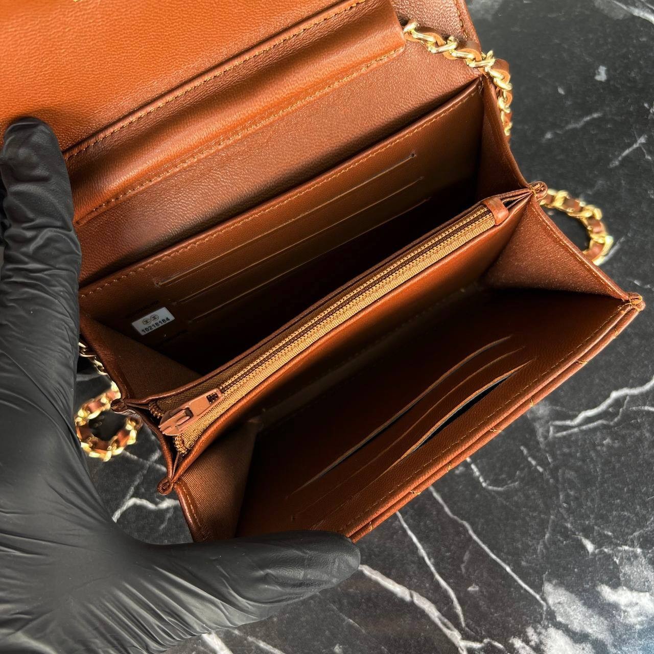 Highest Quality  Coco Woc Chain Clutch Small Genuine Leather Shoulder&Crossbody Bags