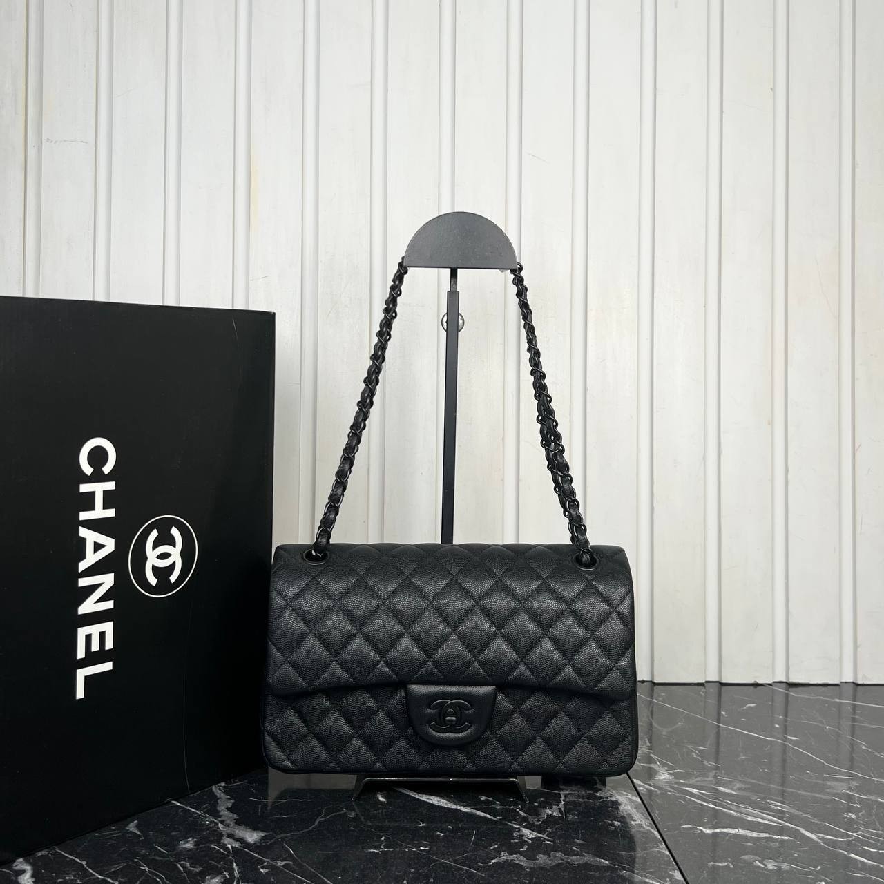 Classic Flap 2.55 Genuine Caviar Bag , Luxury Shoulder & Crossbody Bag