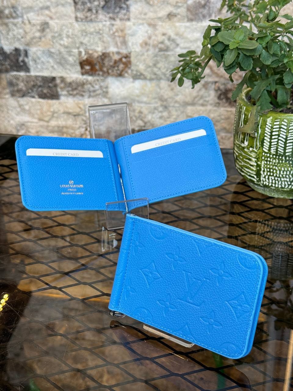 Luxury Leather Wallet, Highest Quality Fashion Wallets - Blue