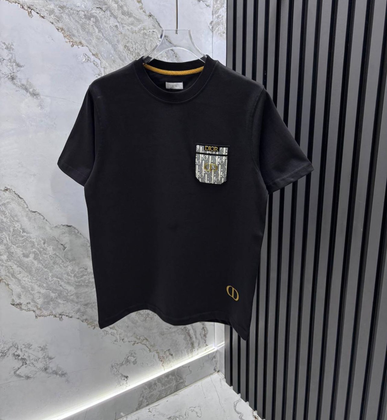 A+++ Quality Luxury Designer %100 Cotton T-shirt - Black