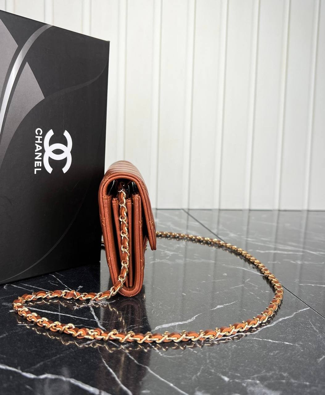 Highest Quality  Coco Woc Chain Clutch Small Genuine Leather Shoulder&Crossbody Bags