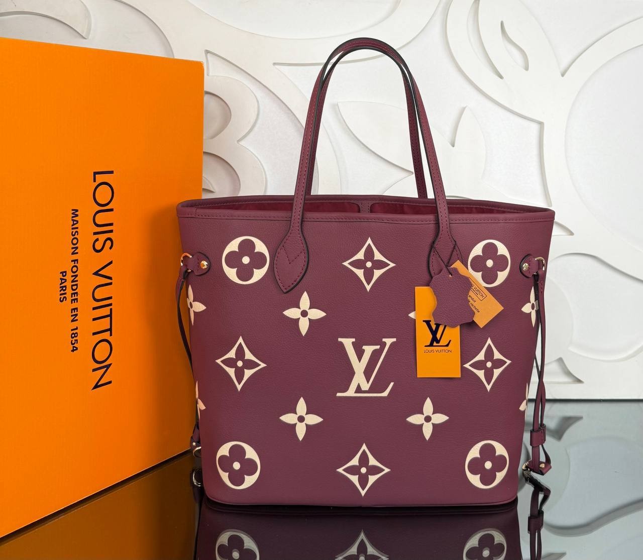  Neverfull Medium Leather Bags, Highest Quality Fashion Bag