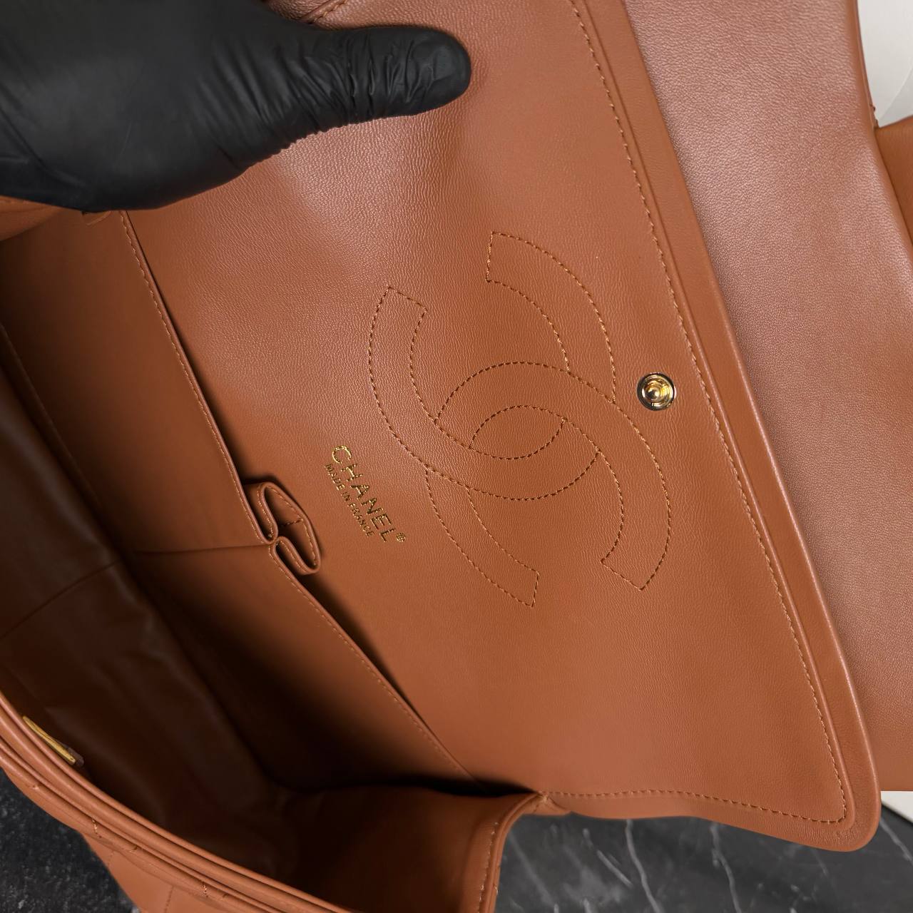 3.55 Jumbo Classic Leather Bag, A++Quality Luxury Shoulder Bag