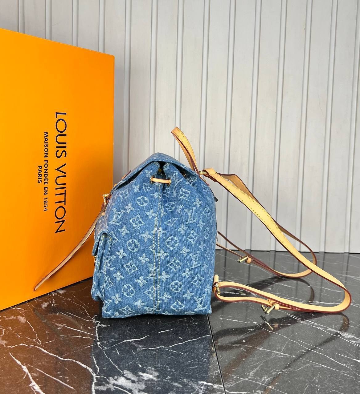 Highest Quality Mini Pleaty Denim Backpack Luxury Backpacks