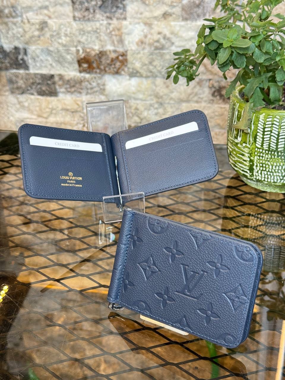 Luxury Leather Wallet, Highest Quality Fashion Wallets - NavyBlue