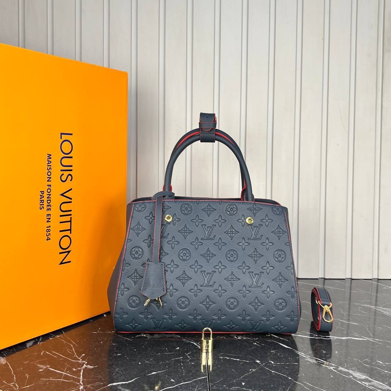 Louis Vuitton Montaigne Bag Medium Luxury Leather Bags