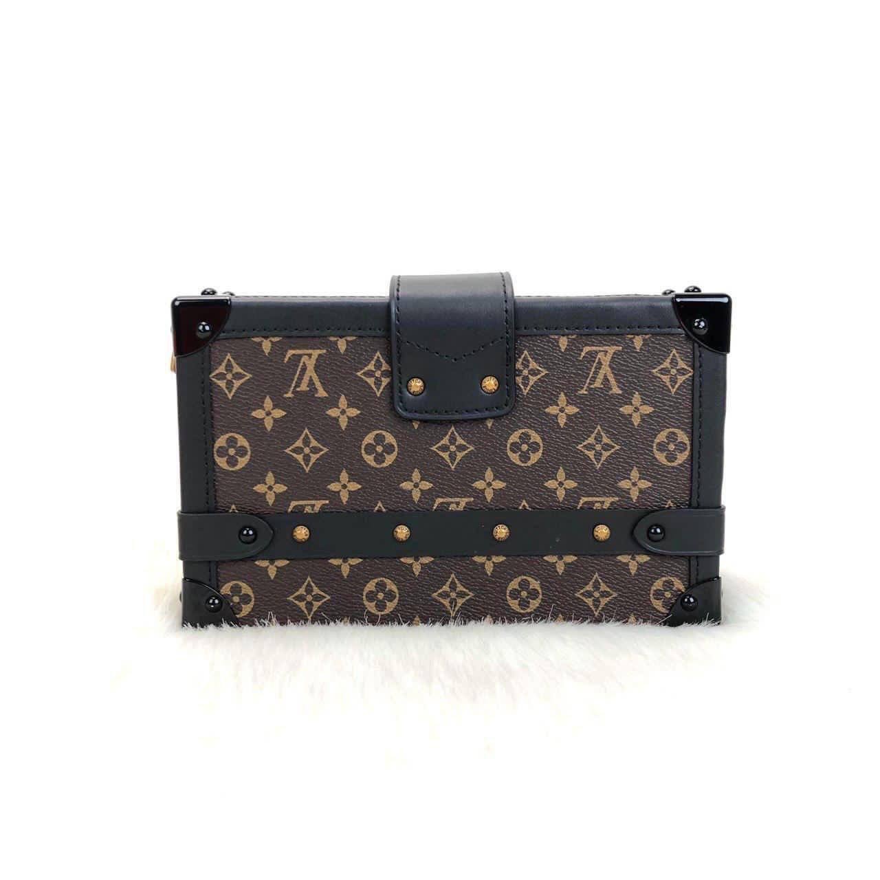Highest Quality Petite Malle Leather Bag, Fashion Vintage Model Bag
