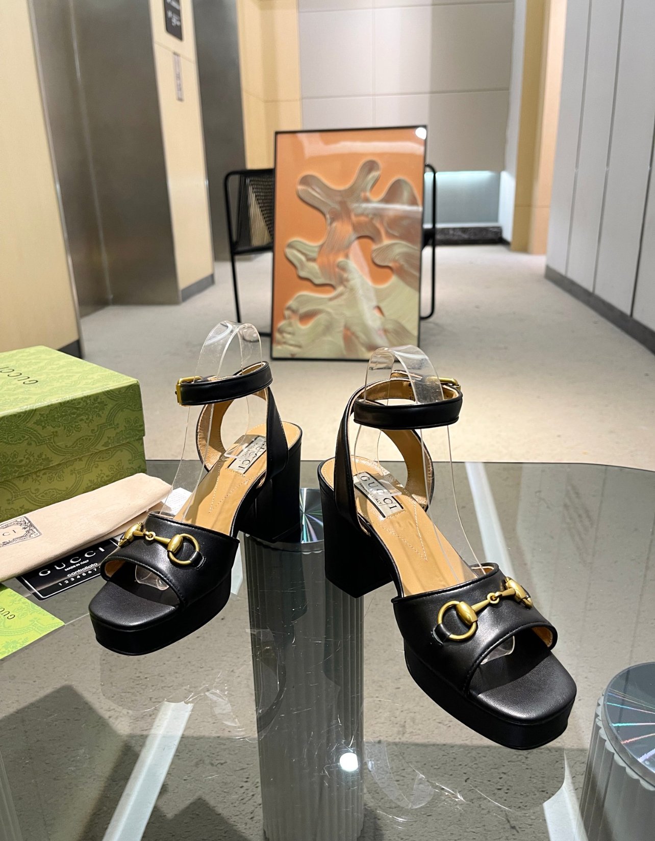 A+++ Quality Luxury Designer Heeled Leather Sandals