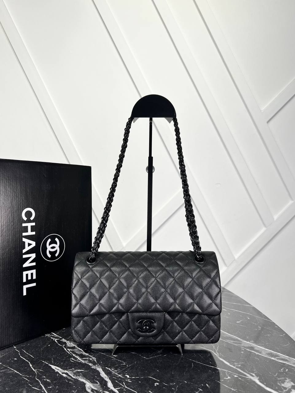 Classic Flap 2.55 Genuine Caviar Bag , Luxury Shoulder & Crossbody Bag