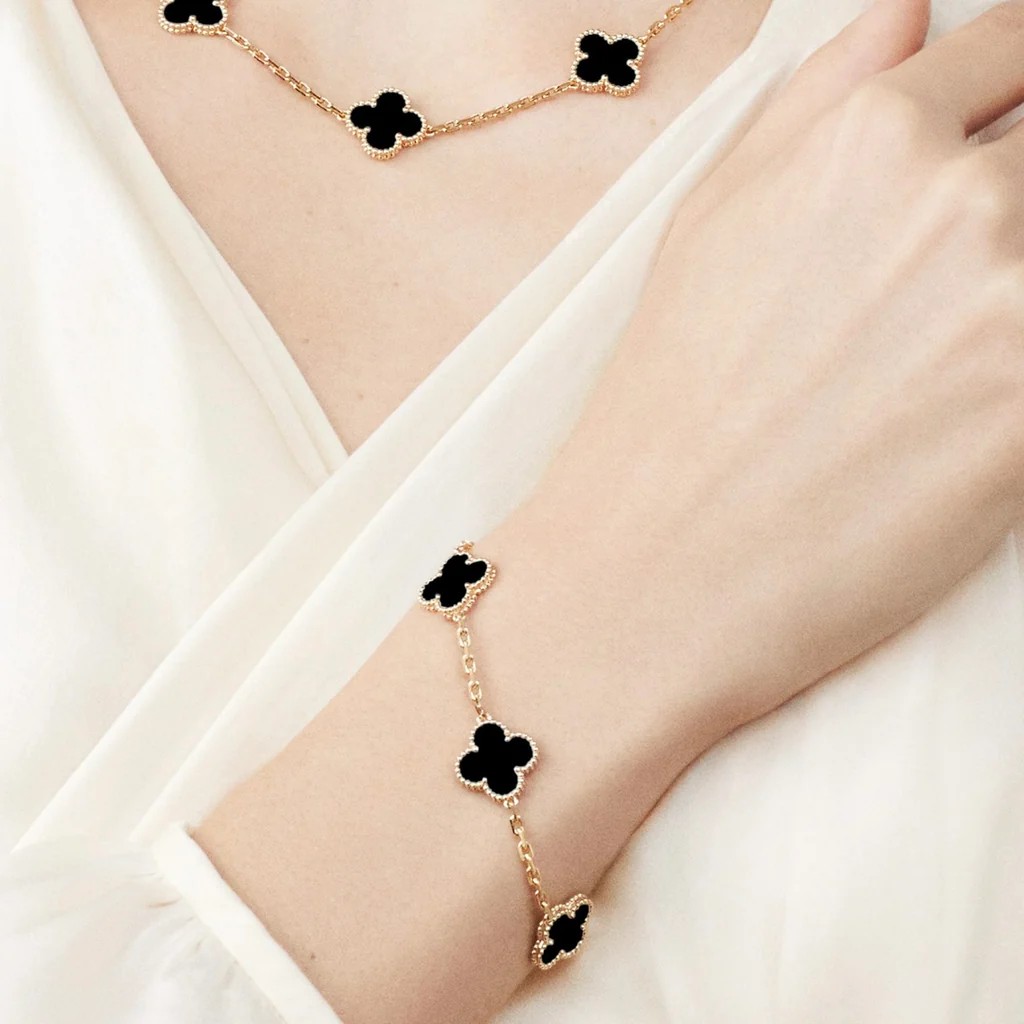 Highest Quality 18K Gold Plated Clover Bracelet