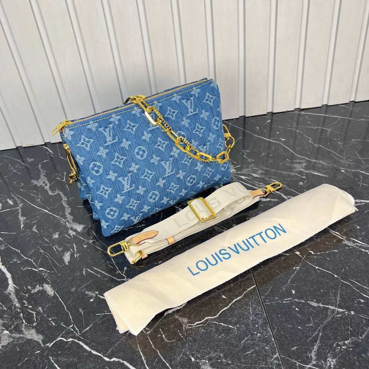 Highest Quality Coussin PM Monogram Denim Bag , Fashion Denim Bags