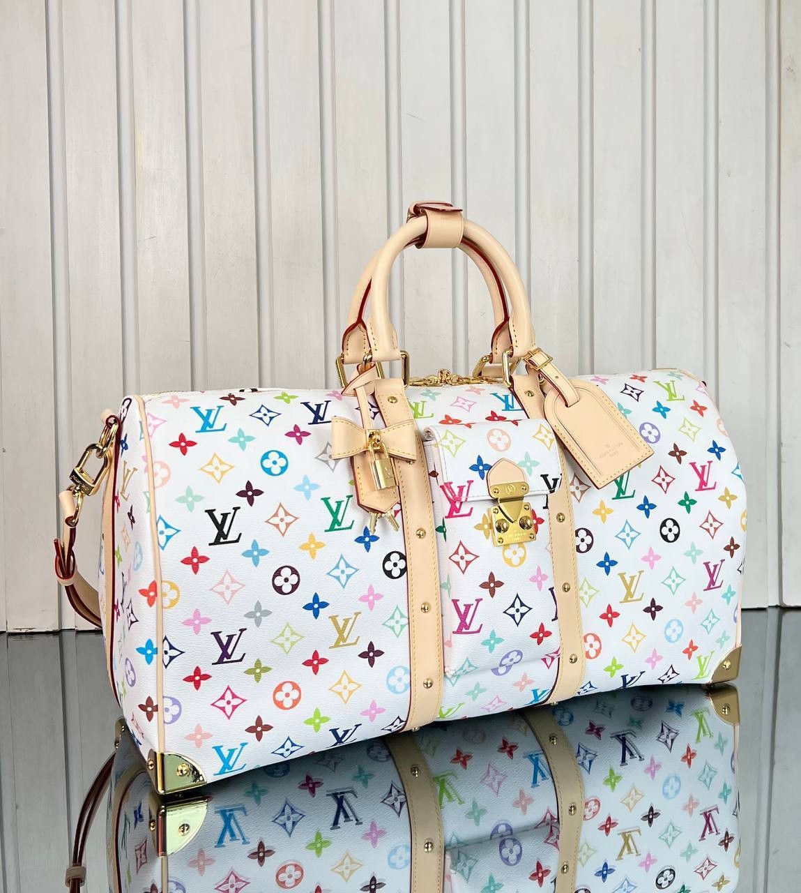 Highest Quality LV x TM Keepall Badouliere 45 
