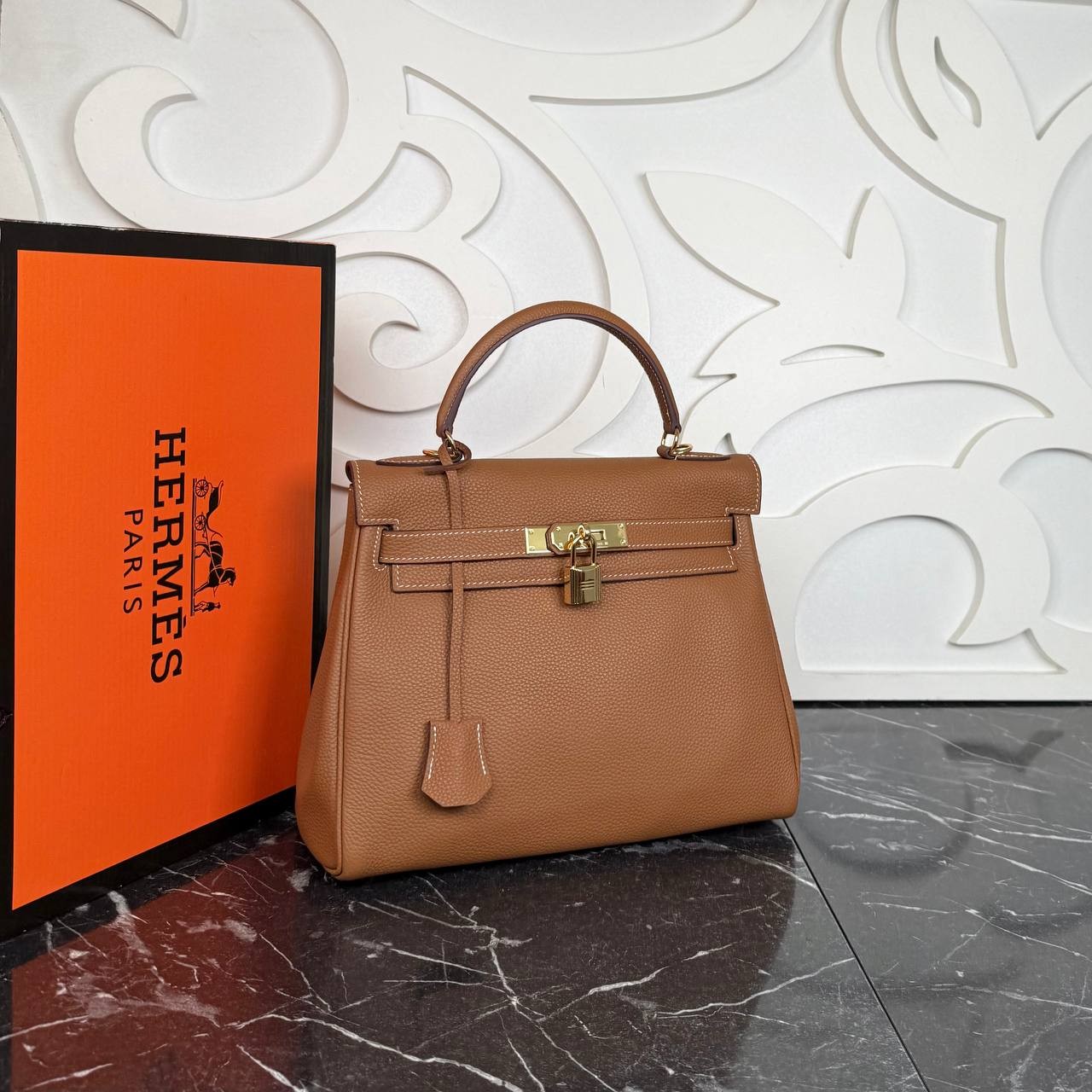  Kelly Bag 28 cm Genuine Leather Bags, Luxury Fashion Bags