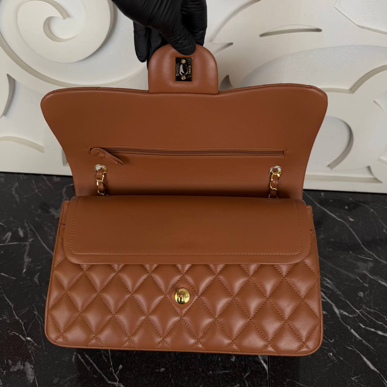 3.55 Jumbo Classic Leather Bag, A++Quality Luxury Shoulder Bag