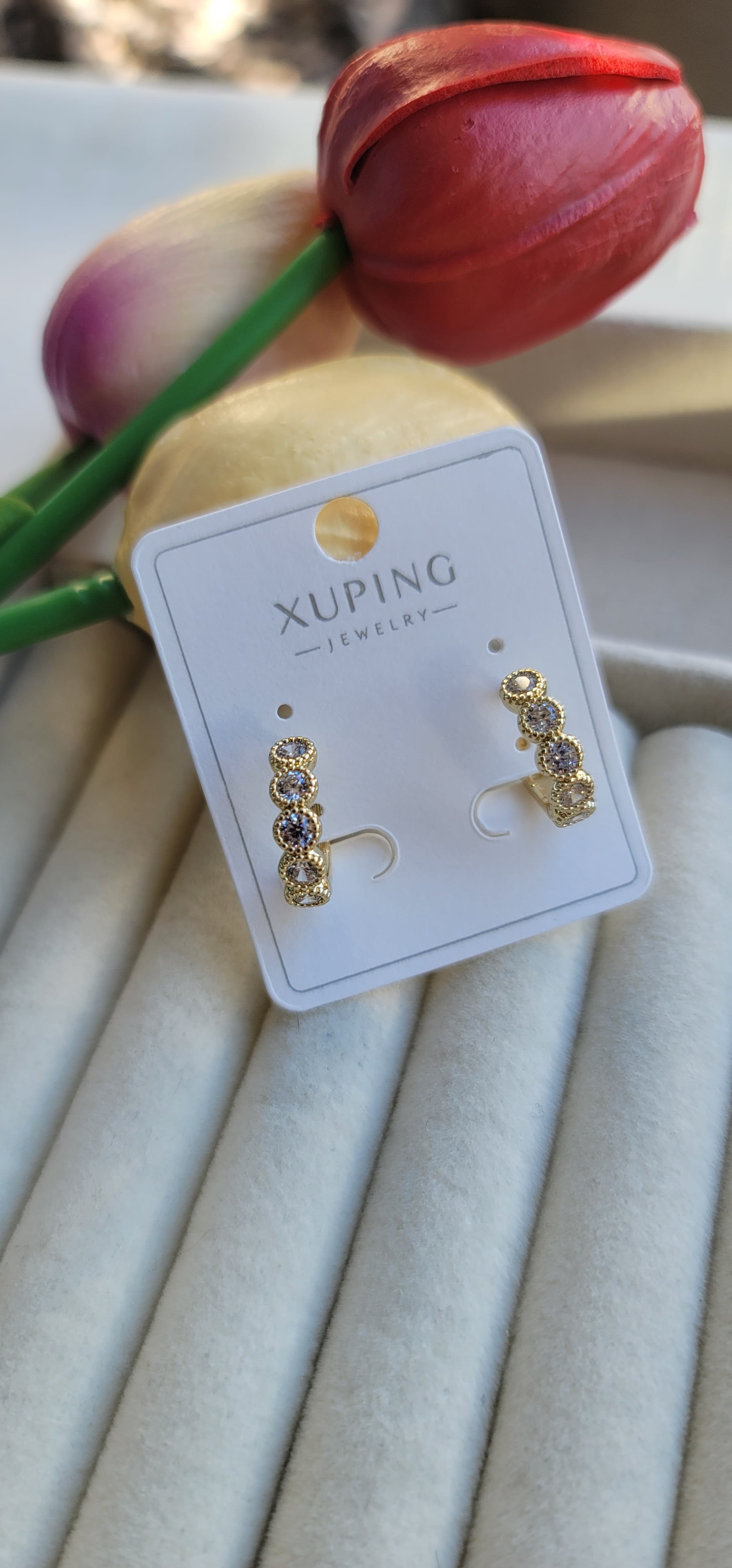 Xuping taşlı küpe