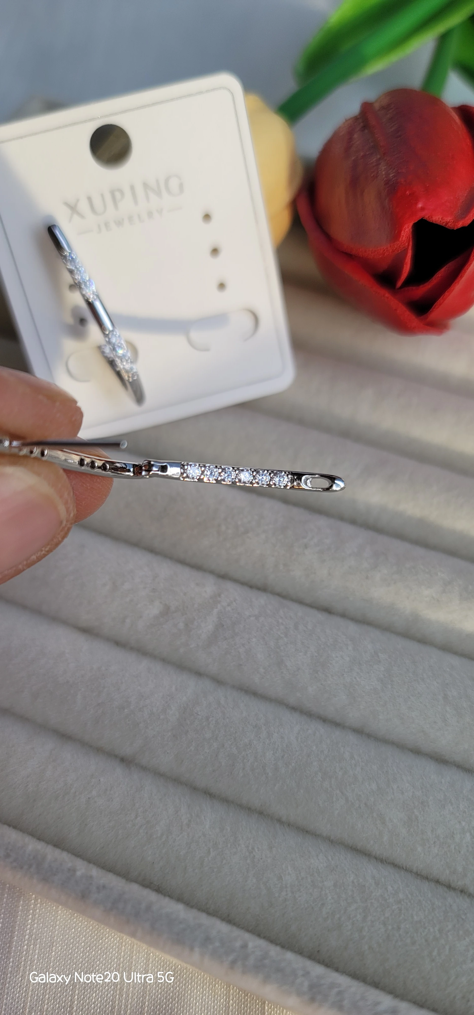 Xuping taşlı silver küpe