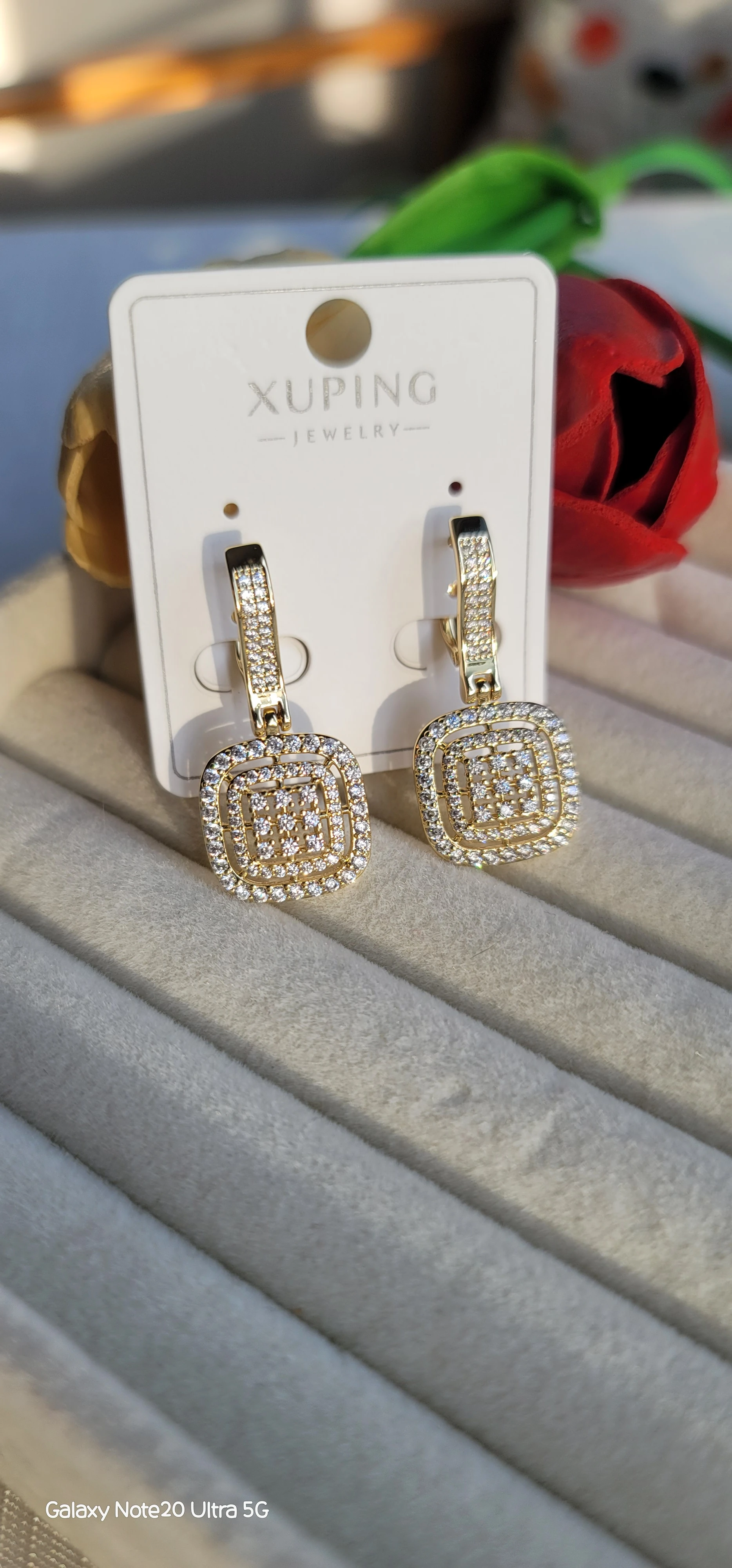 Xuping 14k baget küpe 