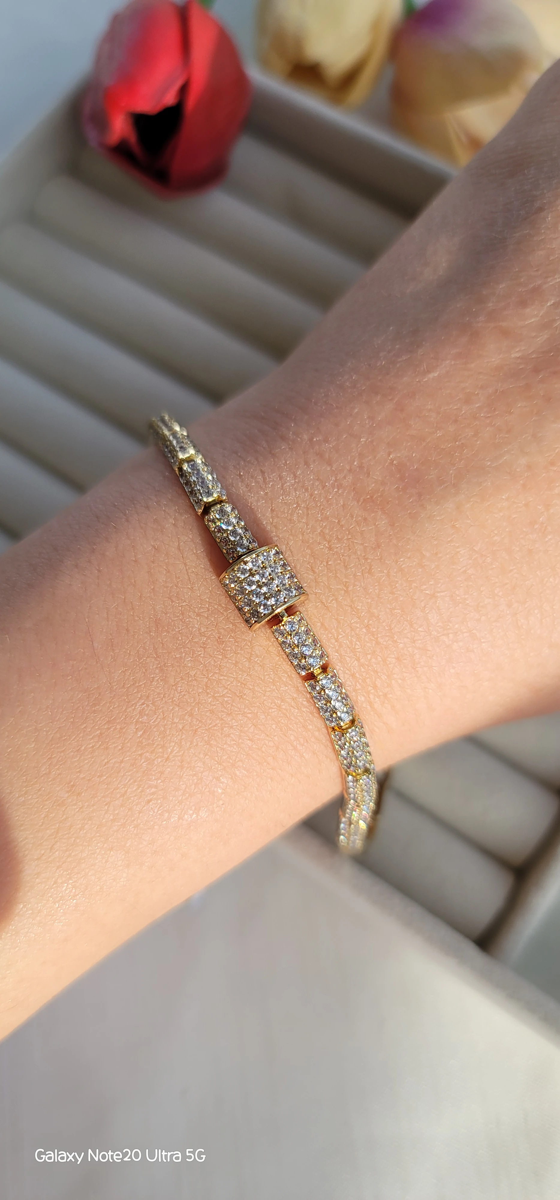 Xuping 14k taşlı bileklik