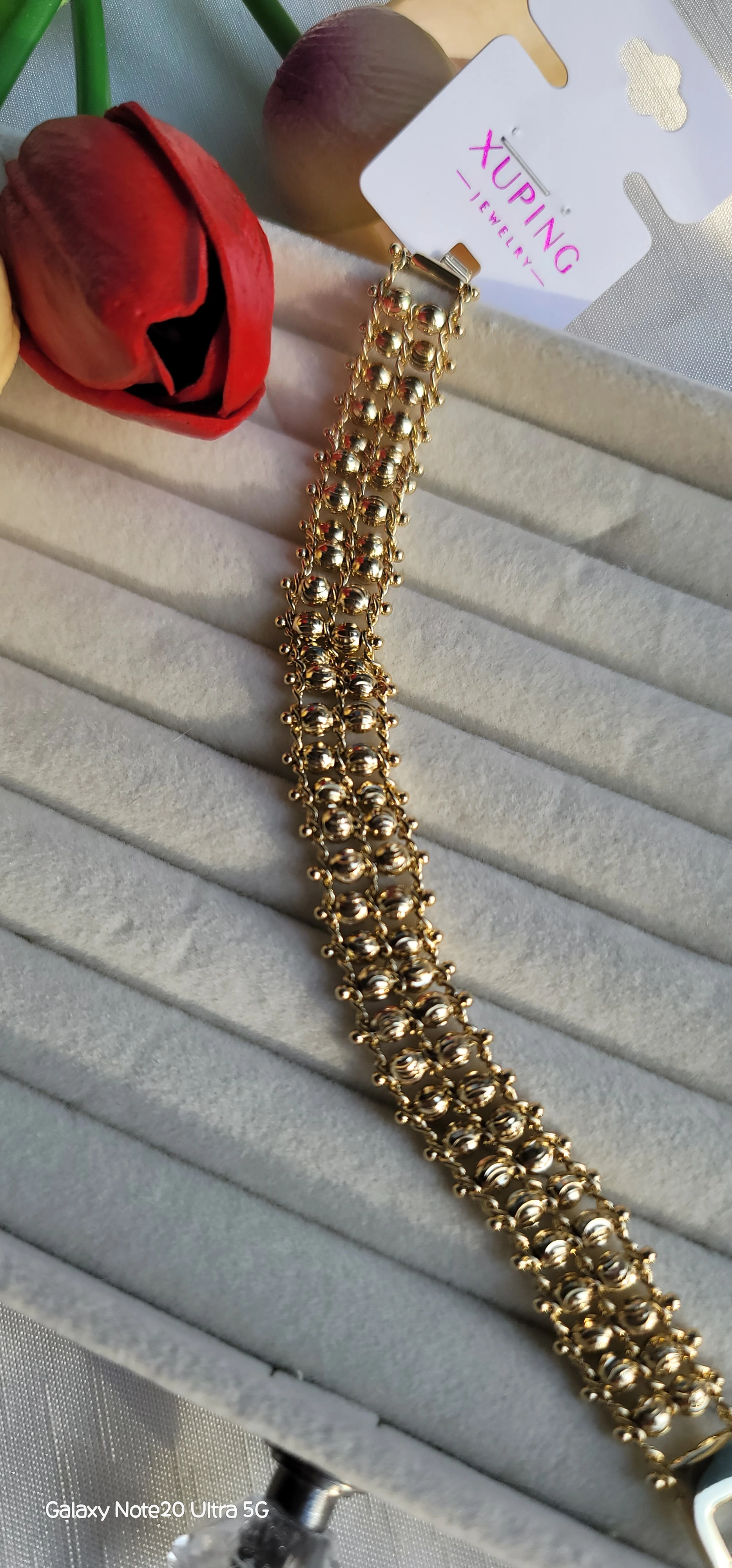 Xuping çift sıra dorika bileklik