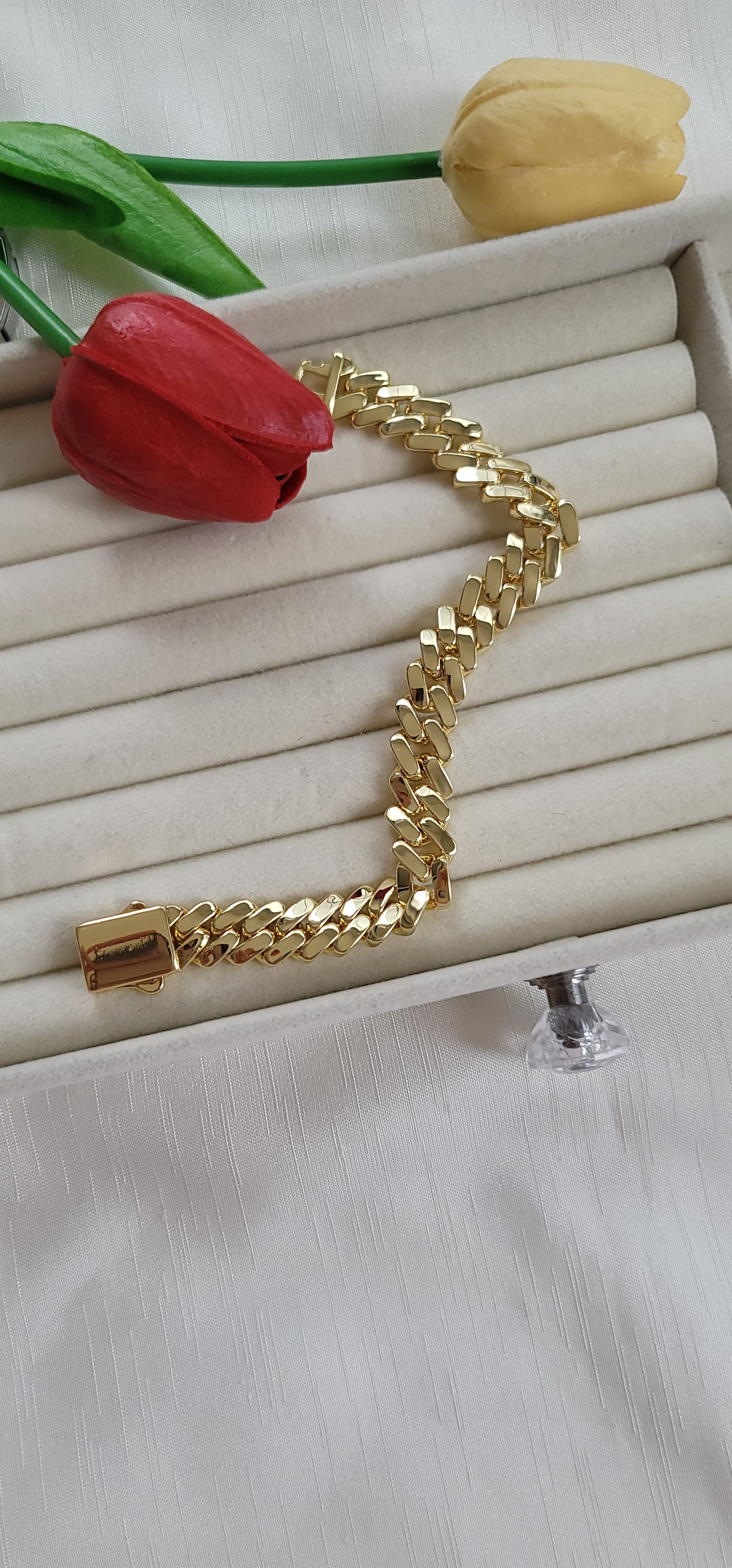 14k premıum taşsız gurmet bileklik