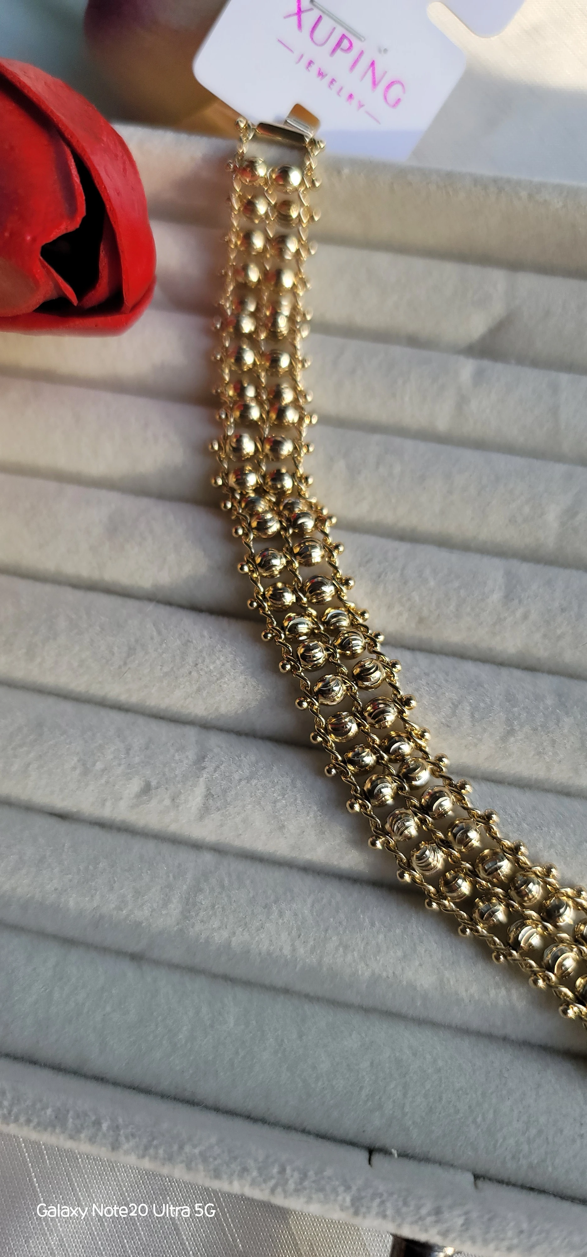 Xuping çift sıra dorika bileklik