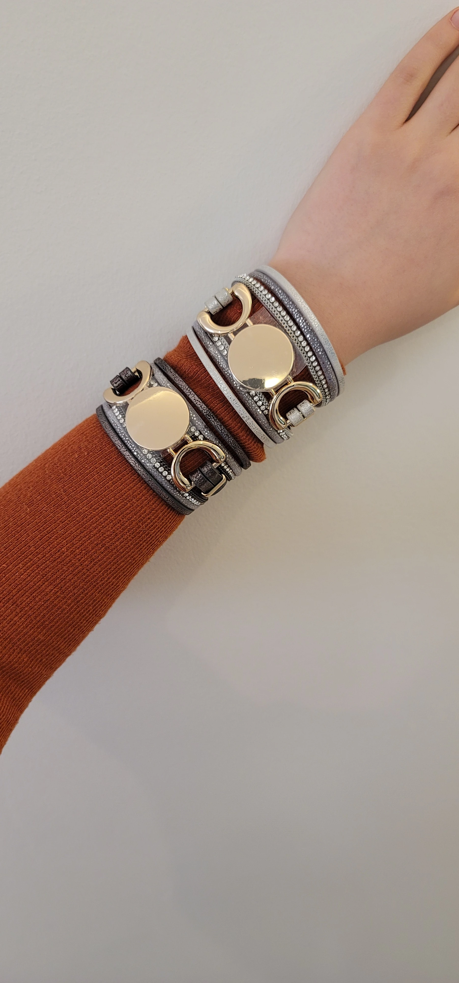 Deri kombin kelepçe