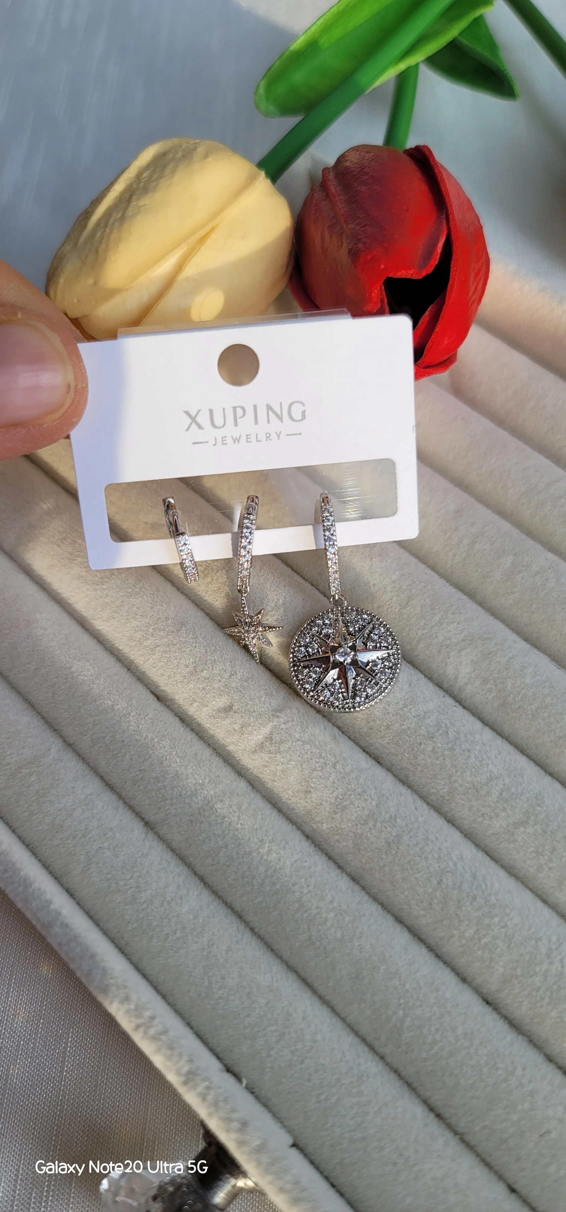 Xuping silver yıldız küpe seti