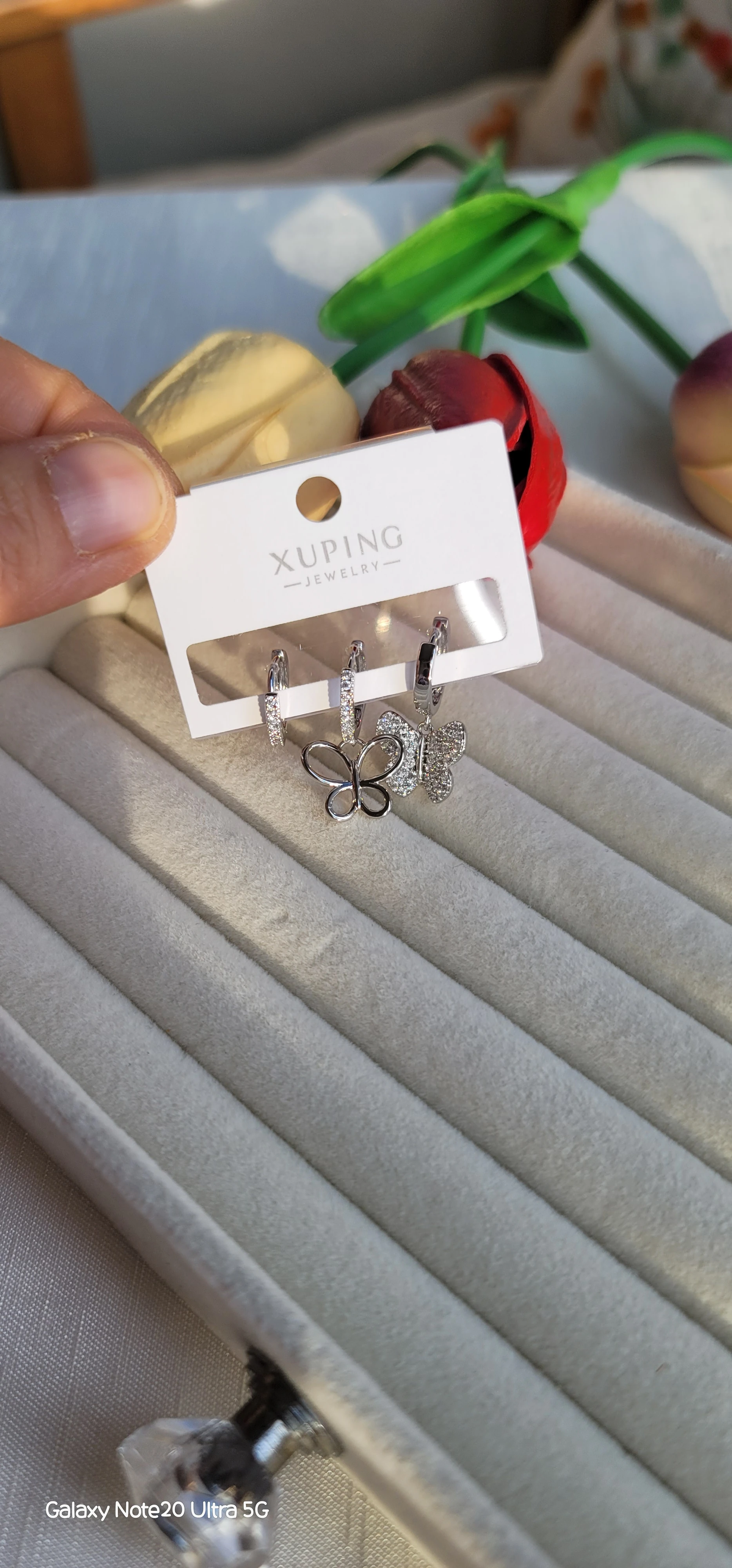 Xuping silver küpe set