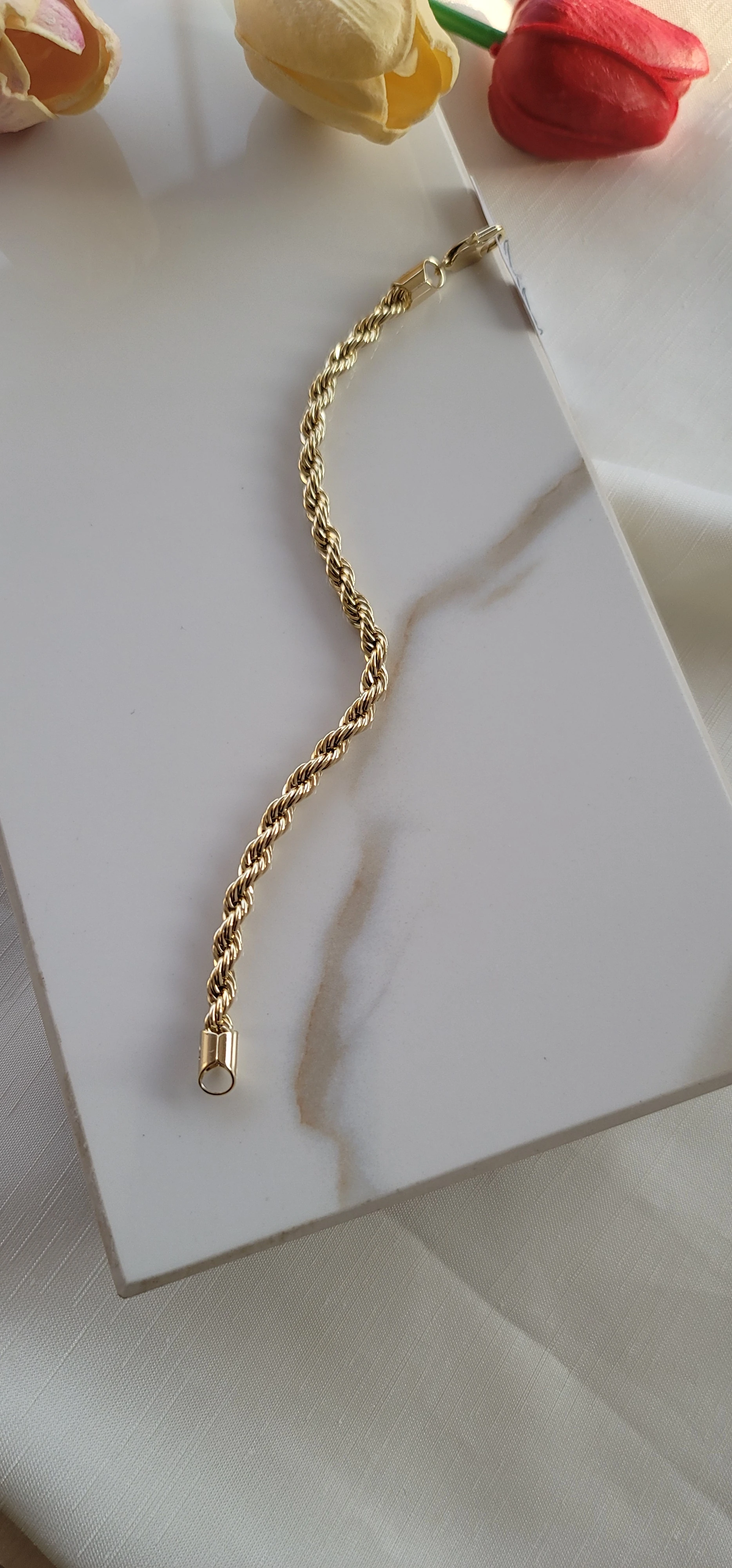 Vip 14k kalın burgu bileklik