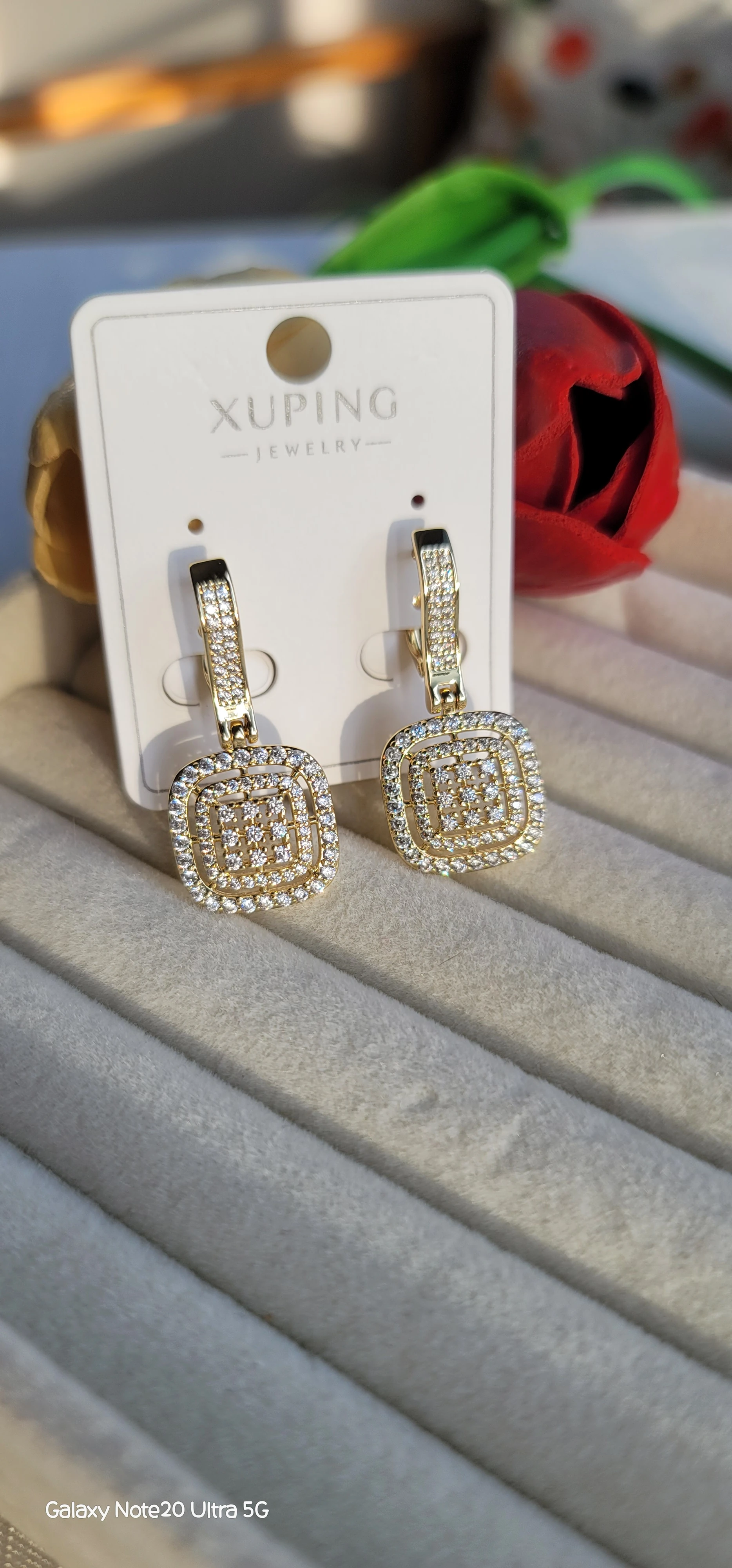 Xuping 14k baget küpe 