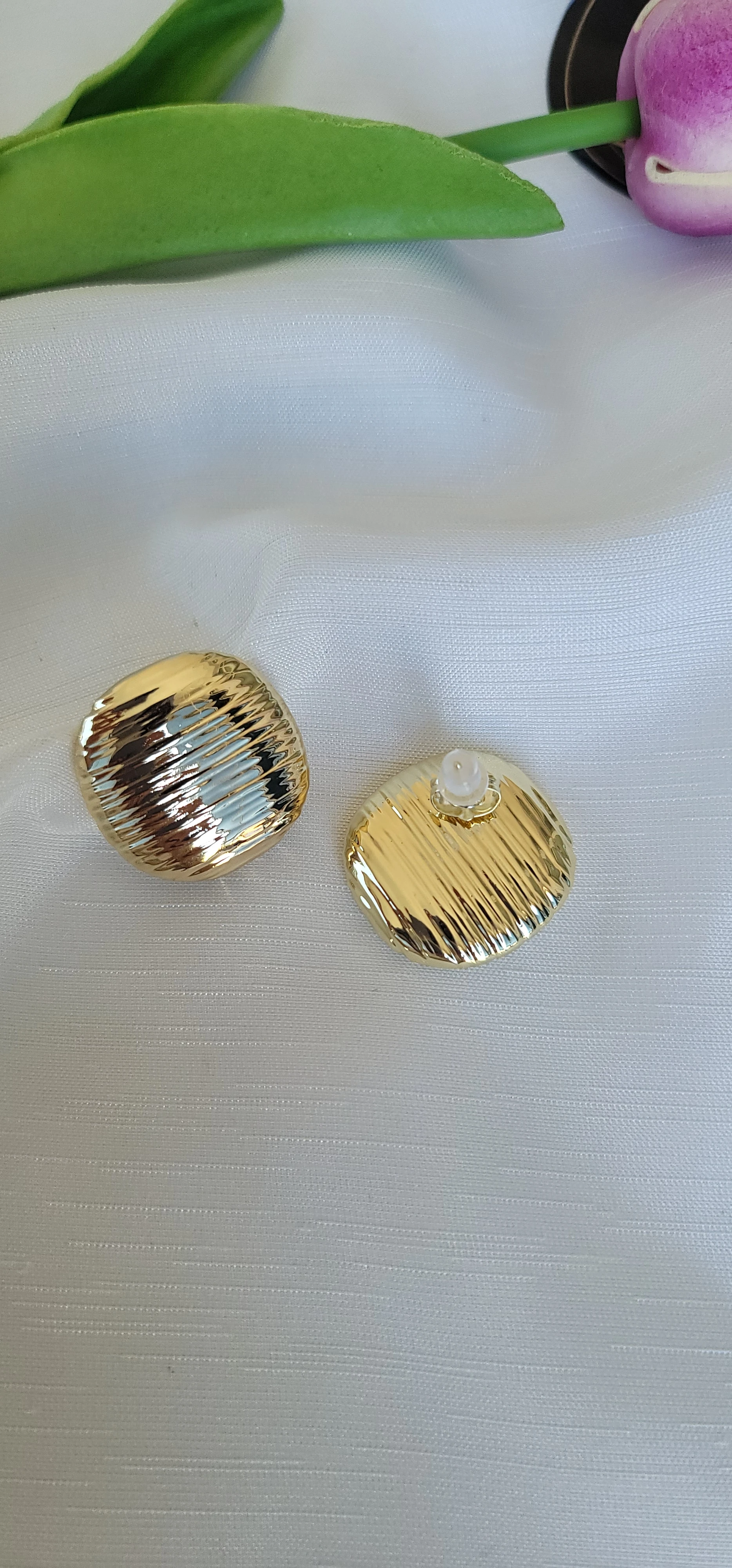 Xuping 14k düğme küpe