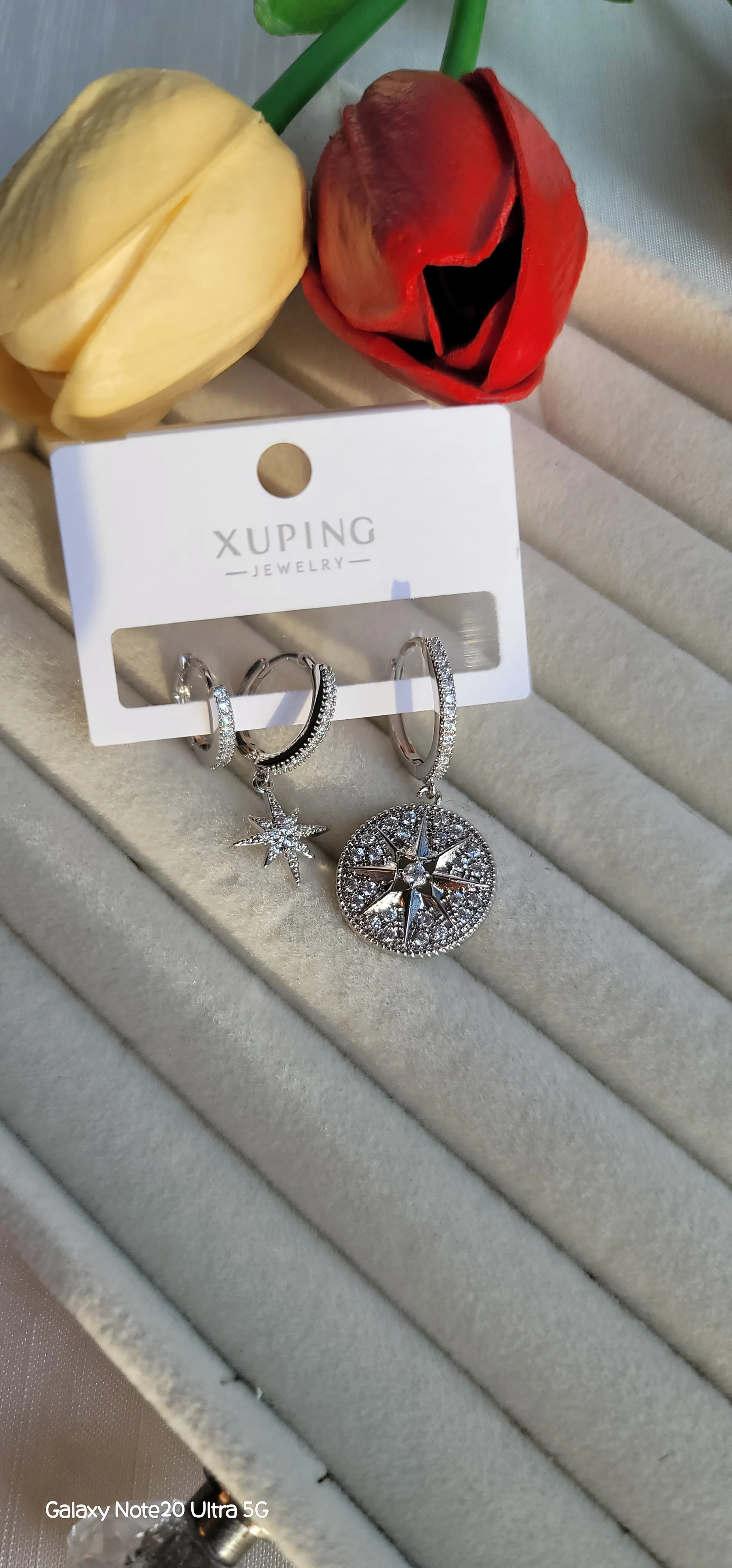 Xuping silver yıldız küpe seti