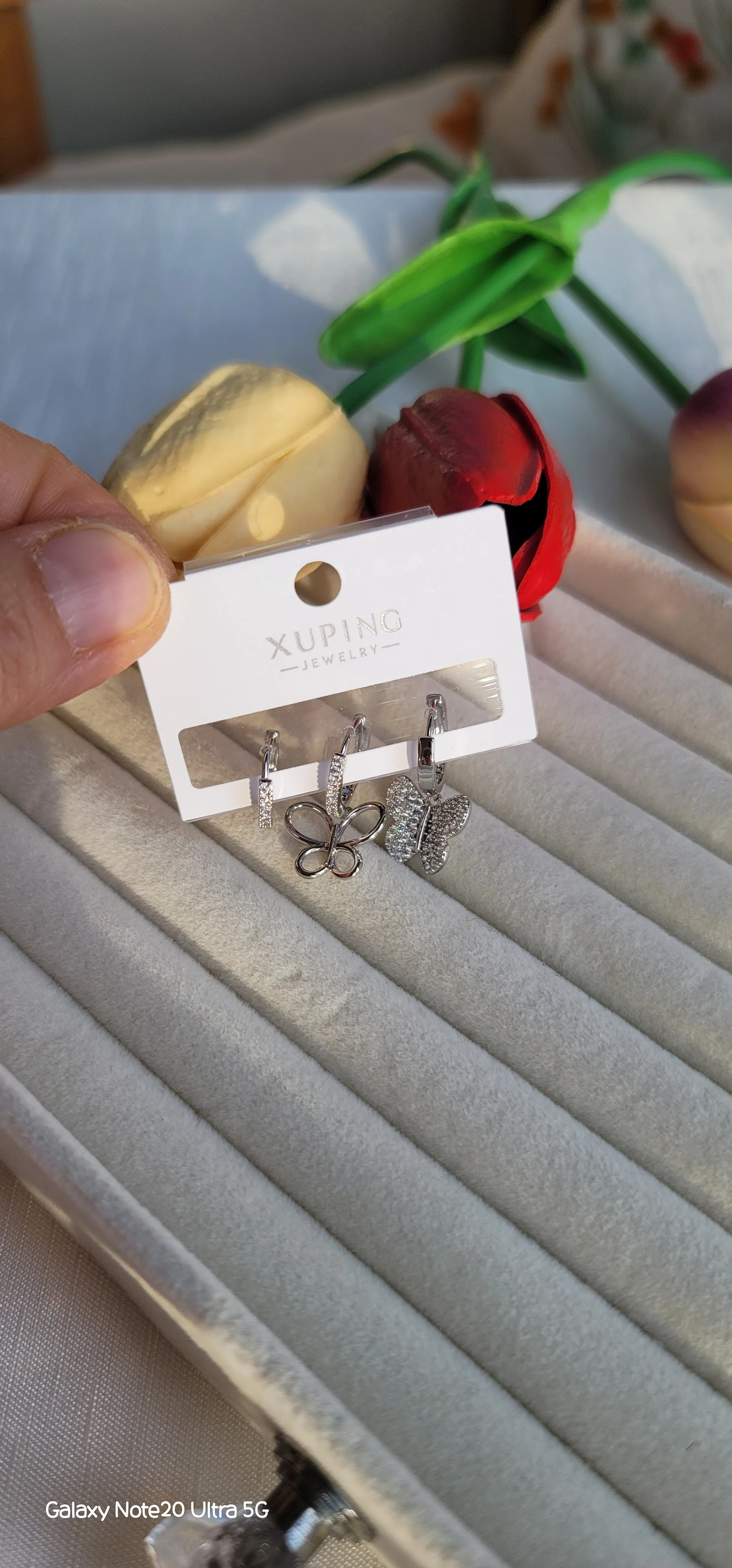 Xuping silver küpe set