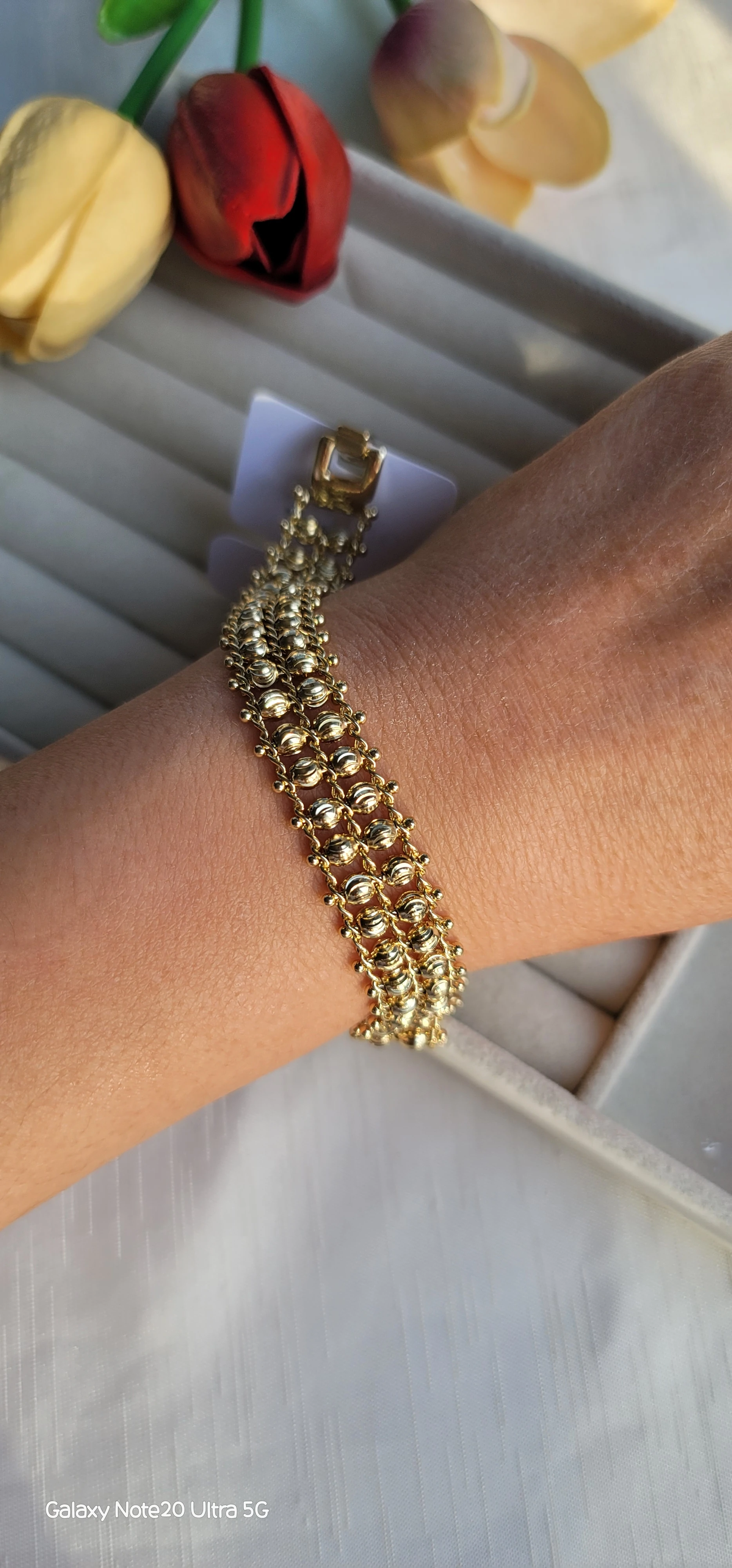 Xuping çift sıra dorika bileklik