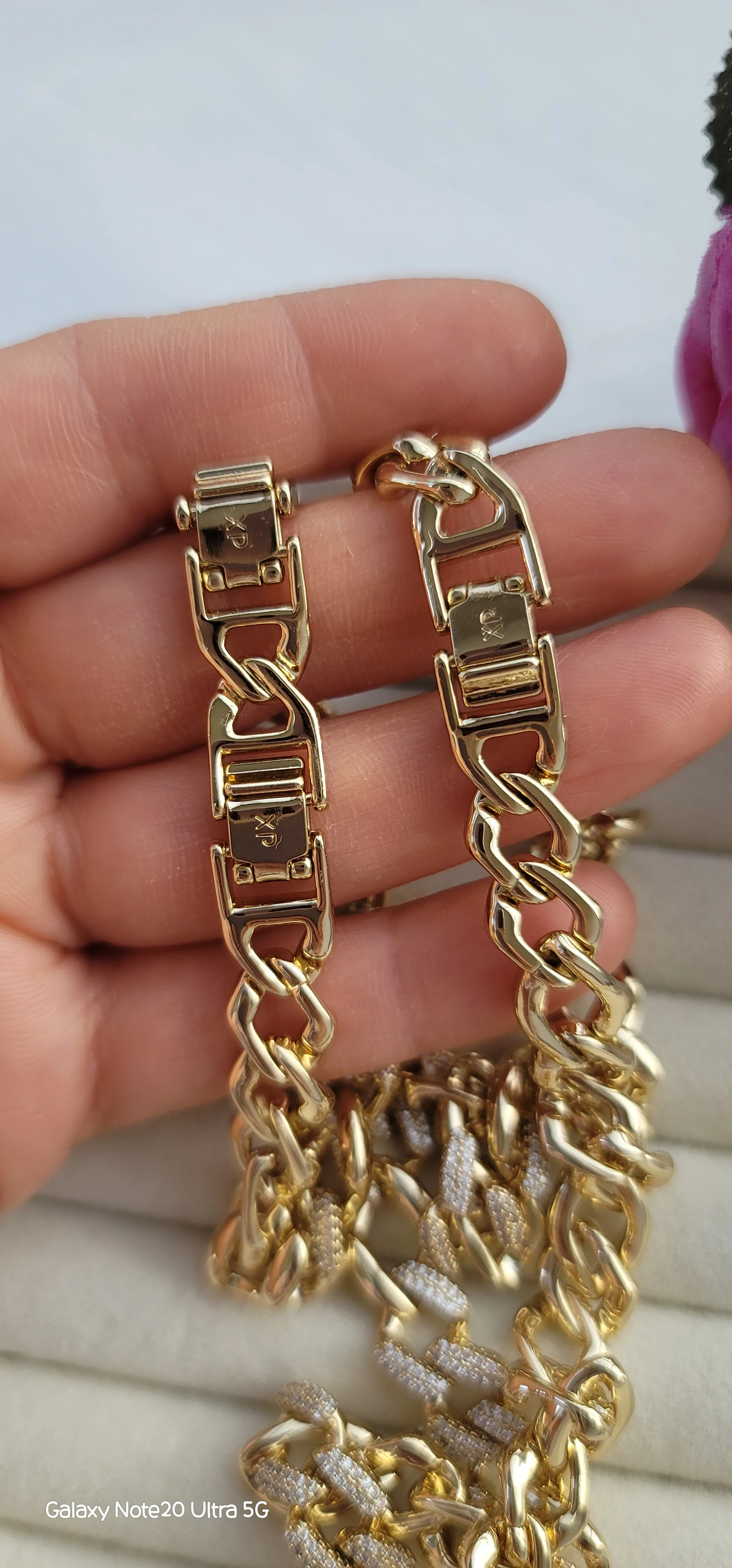 Xuping 14k taşlı gurmet set 