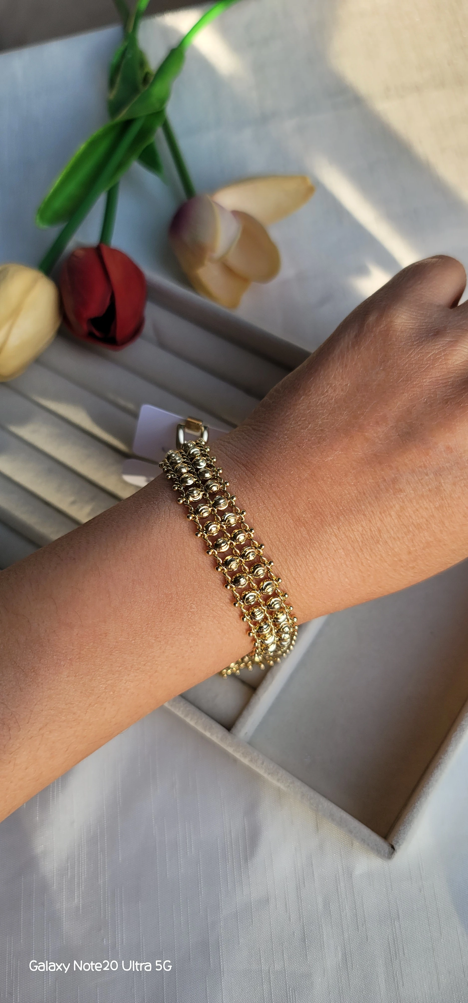 Xuping çift sıra dorika bileklik