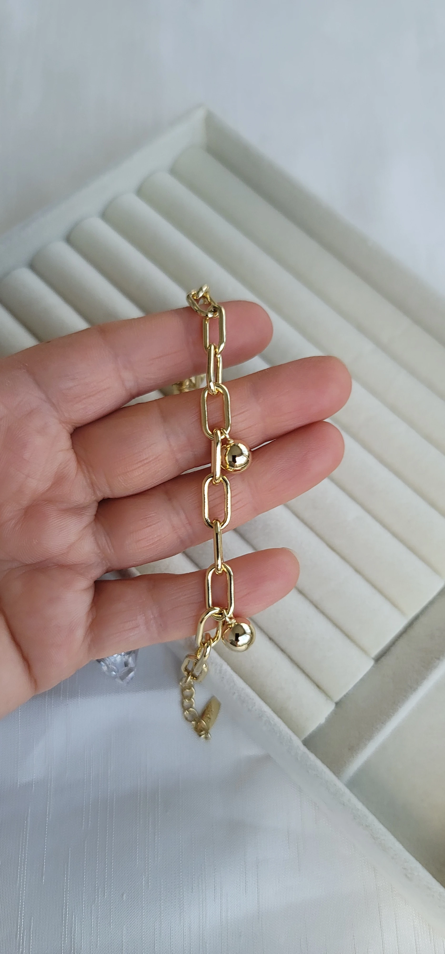 Xuping topçuklu ataç bileklik