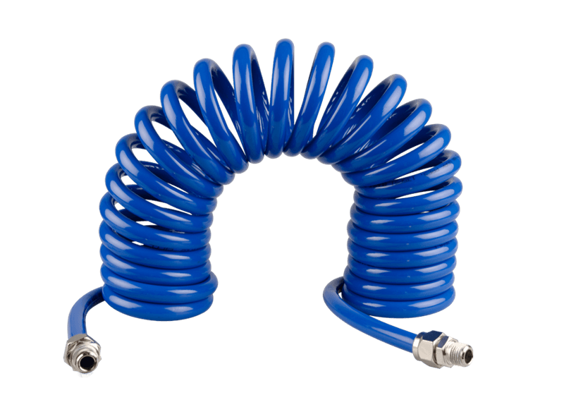Spiral Poliüretan Hortum 3/8" Sabit Rakorlu + Yaysız