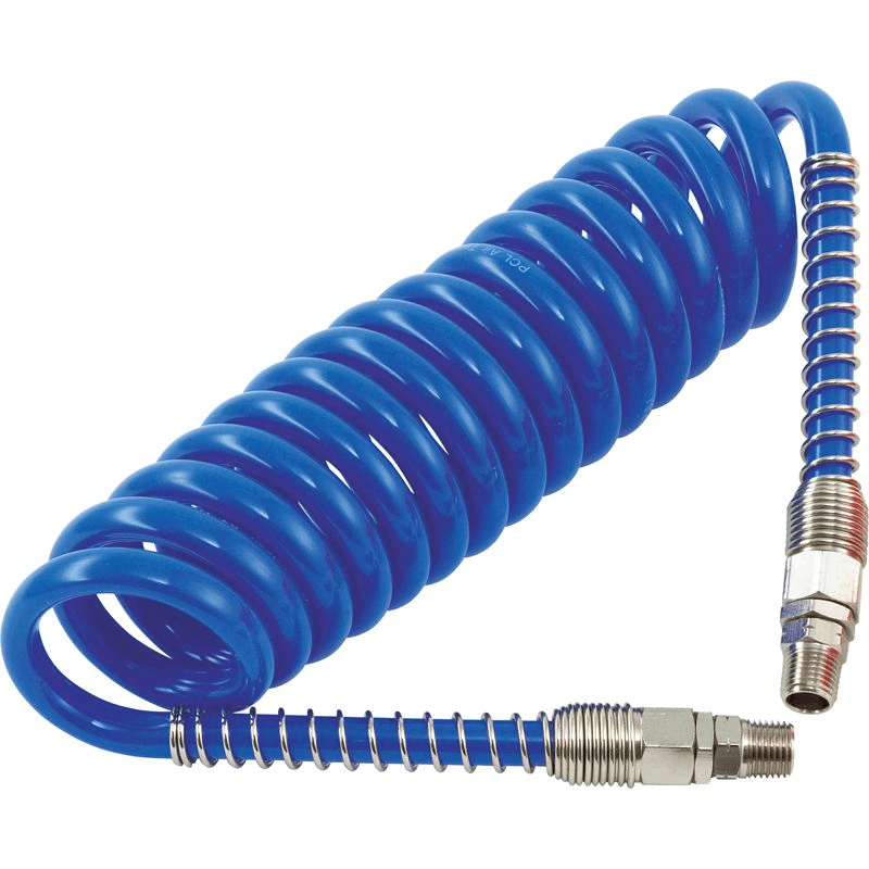 Spiral Poliüretan Hortum 1/4" Döner Rakorlu +Yaylı
