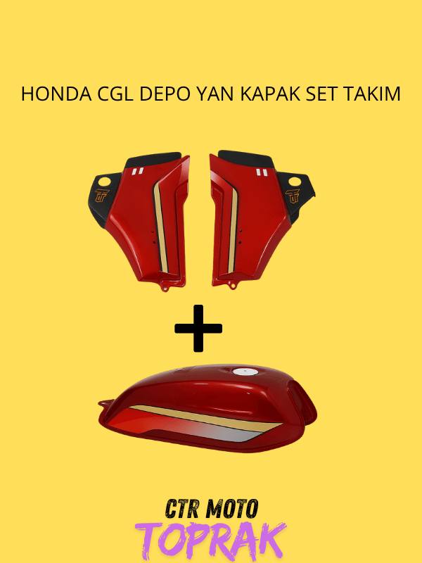 Honda CGL Depo Yan Kapak Set Takım – Uyumlu Depo ve Yan Kapak Boya Seti