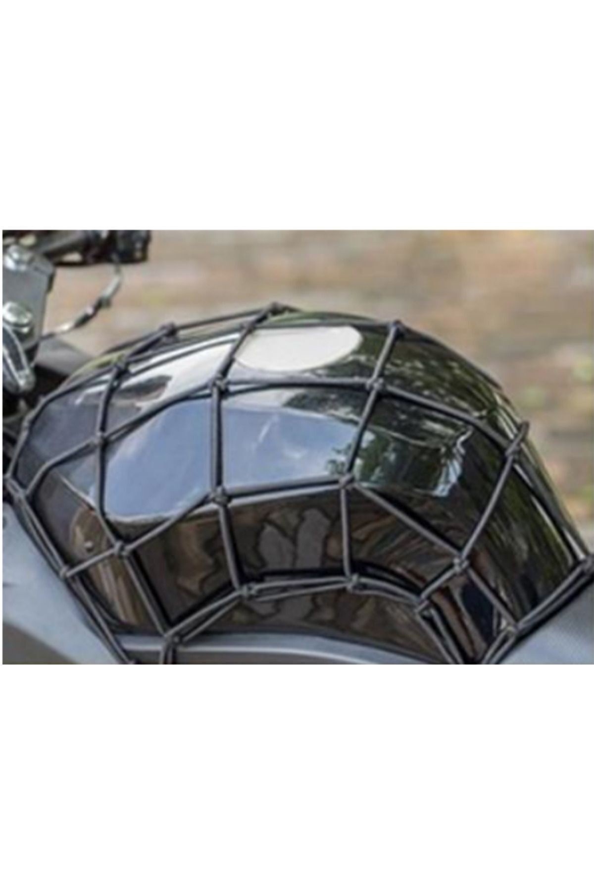 Motosiklet Bagaj Filesi Ahtapot 16 Gözlü Motor Kask Bağlama Eşya Taşıma Filesi siyah
