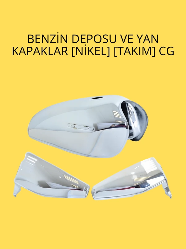 CG Benzin Deposu ve Yan Kapak Seti Nikel Renk - Şık ve Dayanıklı Takım Parça
