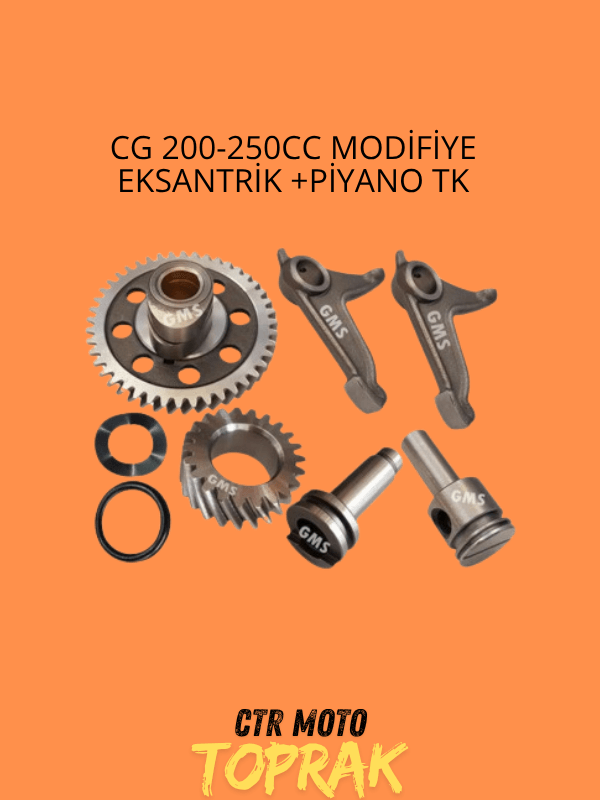 CG 200–250cc Modifiye Eksantrik ve Piyano Takımı – Performans Motor Parçaları