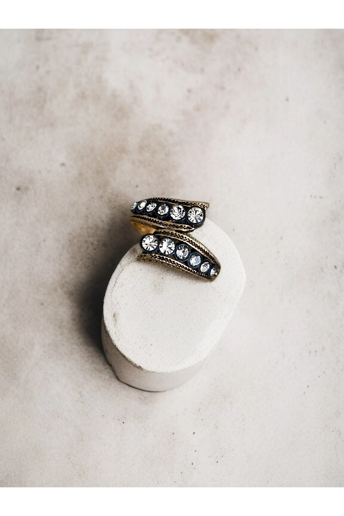 Elmas Montür Zirkon Taşlı Yüzük